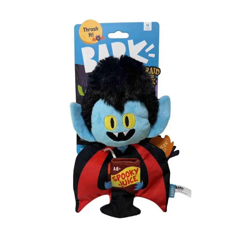 BARK Afraid of the Bark Dracula Vampire Dog Toy Medium